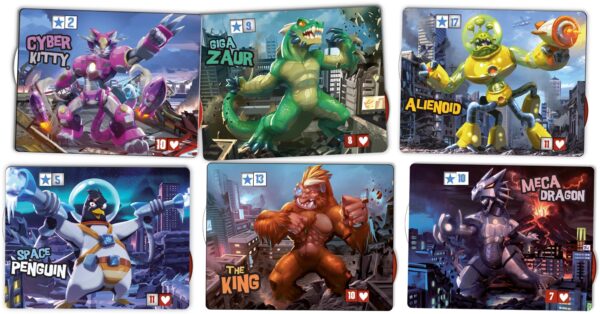 Les monstres du jeu King of Tokyo