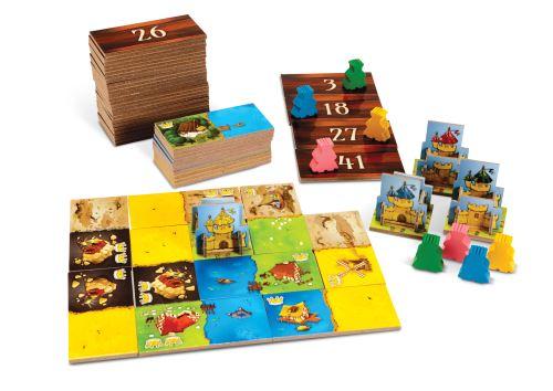 Matériel du jeu Kingdomino