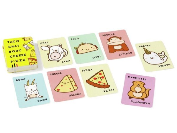 taco chat bouc cheese pizza les cartes du jeu