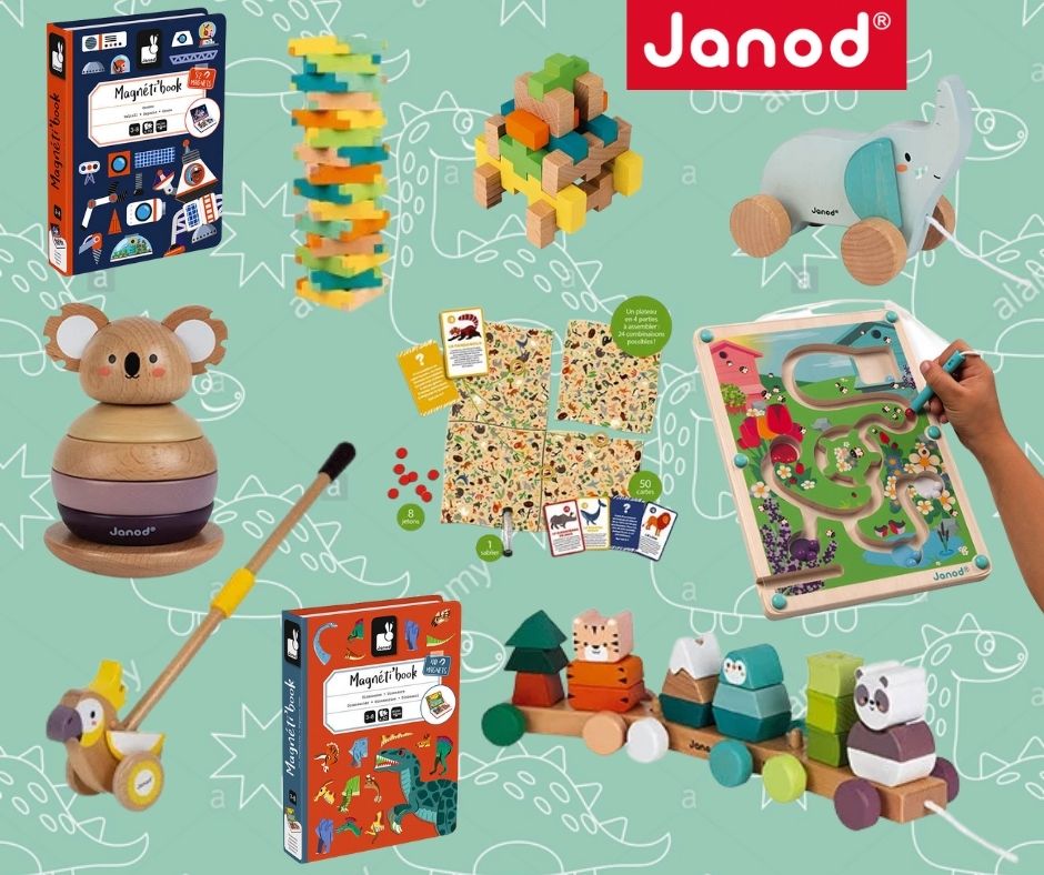 Magnetibook - Jeu magnétique Dinosaures pour enfant dès 3 ans Janod