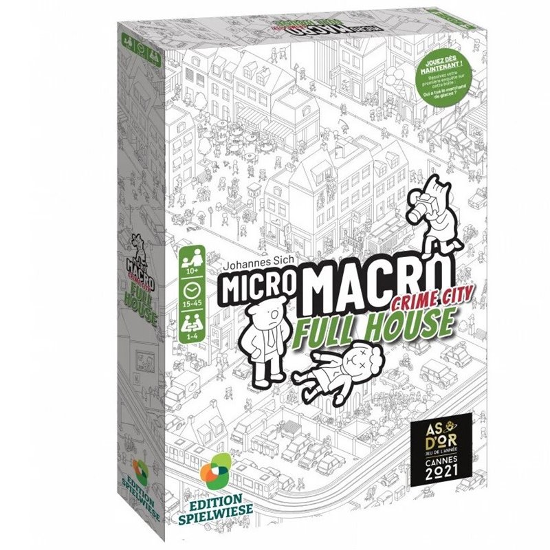 Le jeu Micro Macro Crime City 2 Full House édité en français par Blackrock 