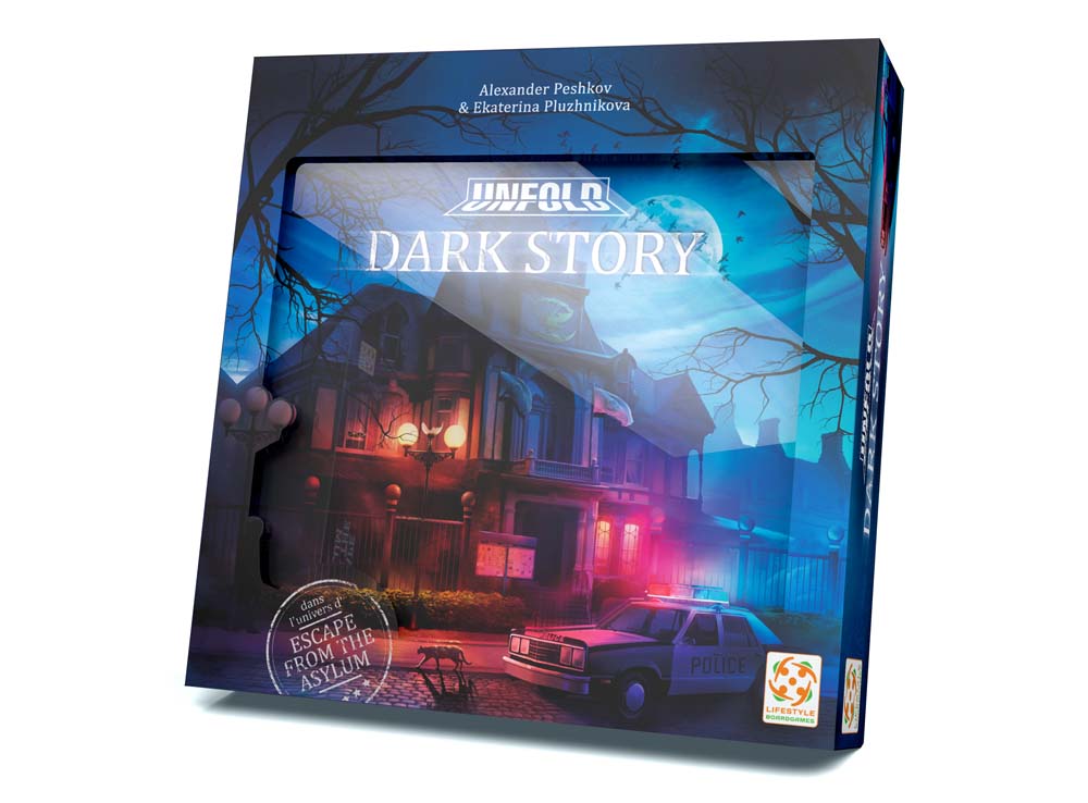 Le jeu Unfold Dark Story. Une escape game éditée par Lifestyle Boardgames.
