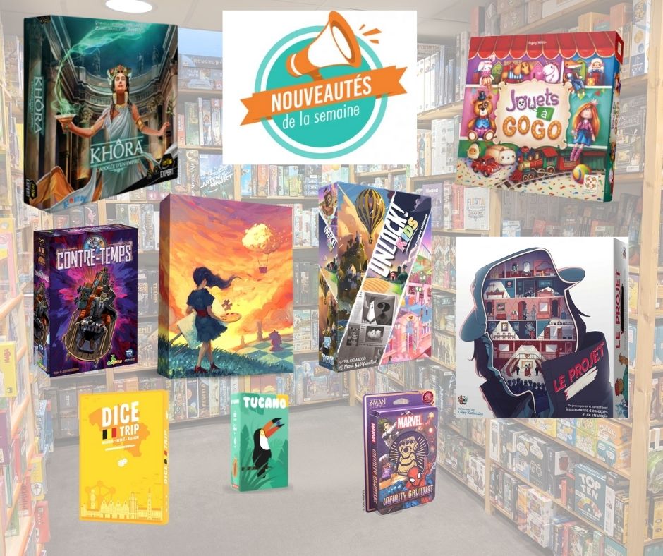 Nouveaux Jeux arrivés chez Sajou au 1/10/2021
