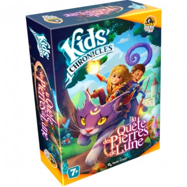 Le jeu de société Kid's Chronicles La quête des Pierres de Lune édité par Lucky Duck Games est dispo chez Sajou à Bruxelles