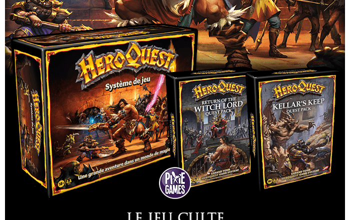 HeroQuest - Pack Jeu de Base + 2 Extensions (Forteresse de Kellar