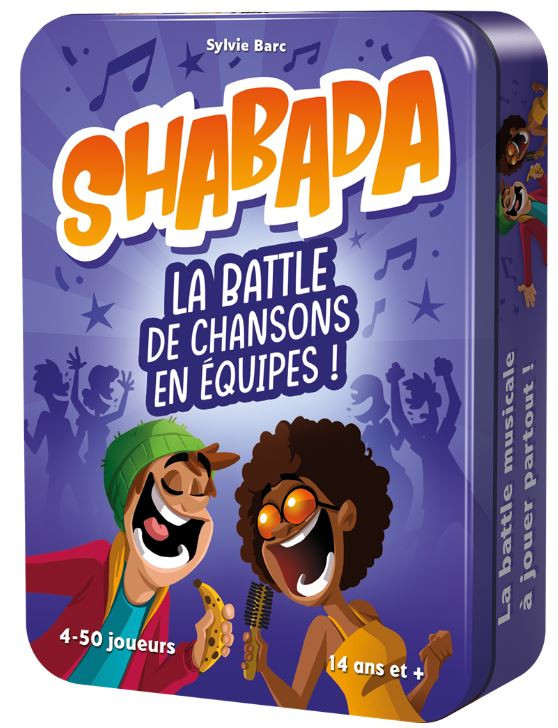 La réédition du jeu d'ambiance Shabadabada sour le nom Shabada par Cocktail Games