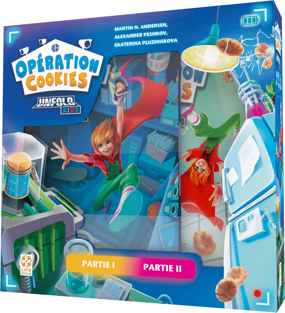 Unfold Kids Operation Cookies est un jeu de société et d'escape game édité par Lifestyle Boardgames