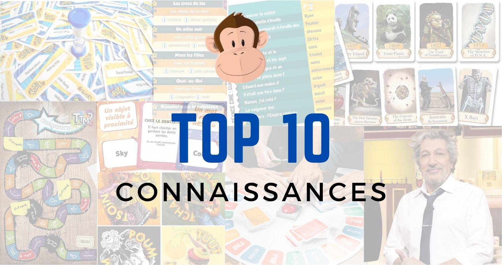 Le Top 10 des Jeux de Connaissances - Sajou - Jeux de Société