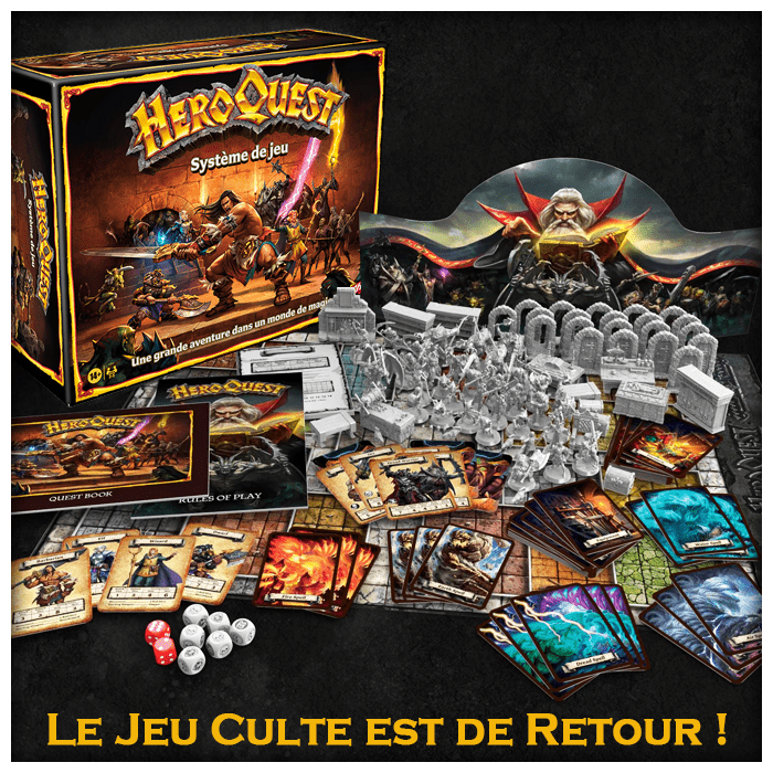 Hero Quest en VF: le mythique jeu d'aventures est de retour !