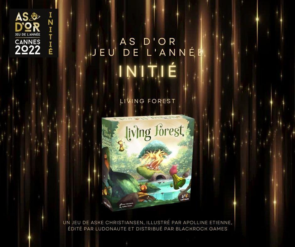 Le jeu de société Living Forest édité par Ludonaute remporte l'As d'Or 2022 dans la catégorie Initiés