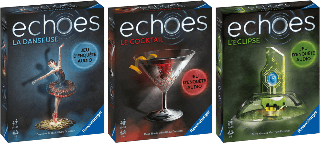 Echoes est une nouvelle collection de jeux d'enquêtes audio proposés par Ravensburger