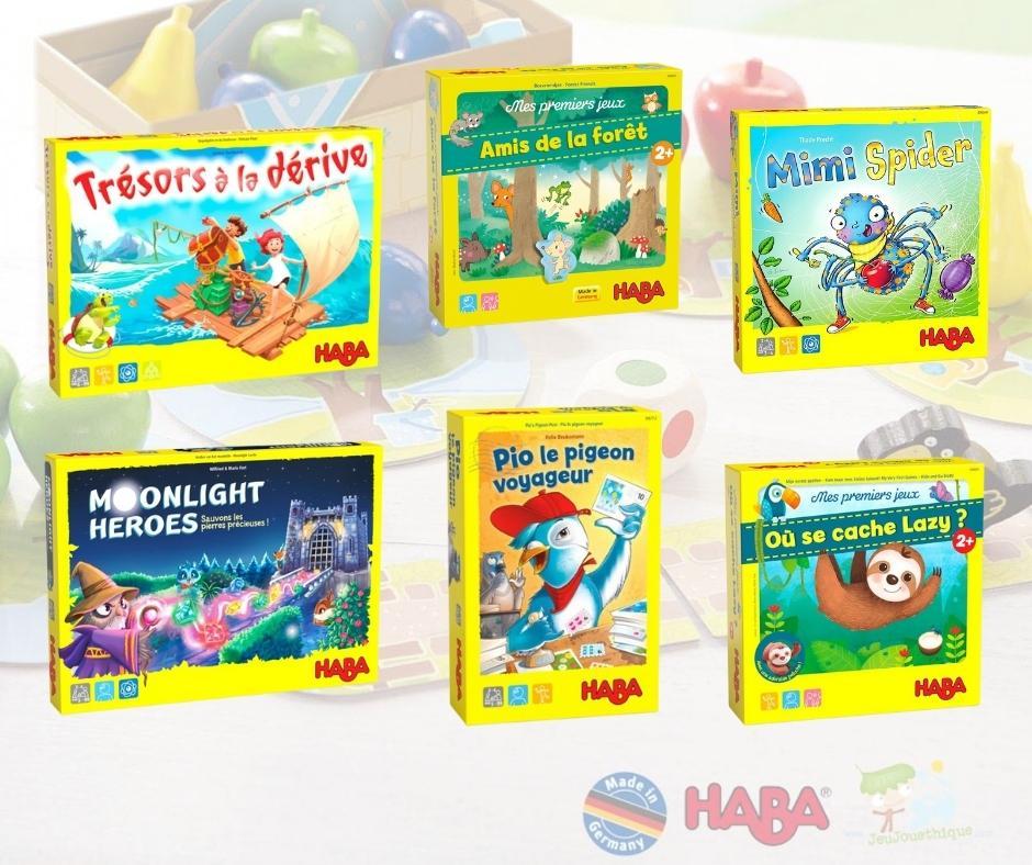 Nouveaux jeux de société pour enfants de chez Haba