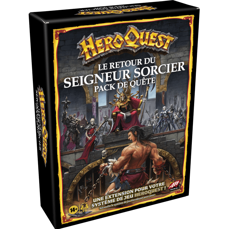 Le Retour du Seigneur Sorcier est la 3ème extension pour la nouvelle version du jeu d'aventures Hero Quest