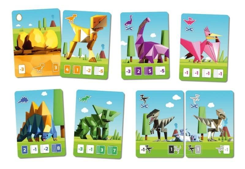 Quelques cartes issues du jeu Cubosaurs