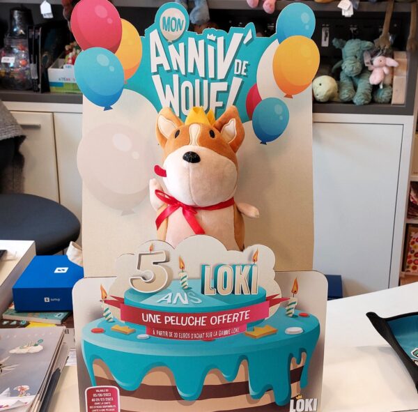 anniversaire loki peluche offerte