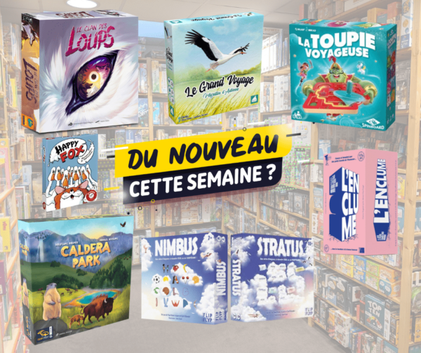 nouveaux jeux de société arrivées chez Sajou en juillet 2023