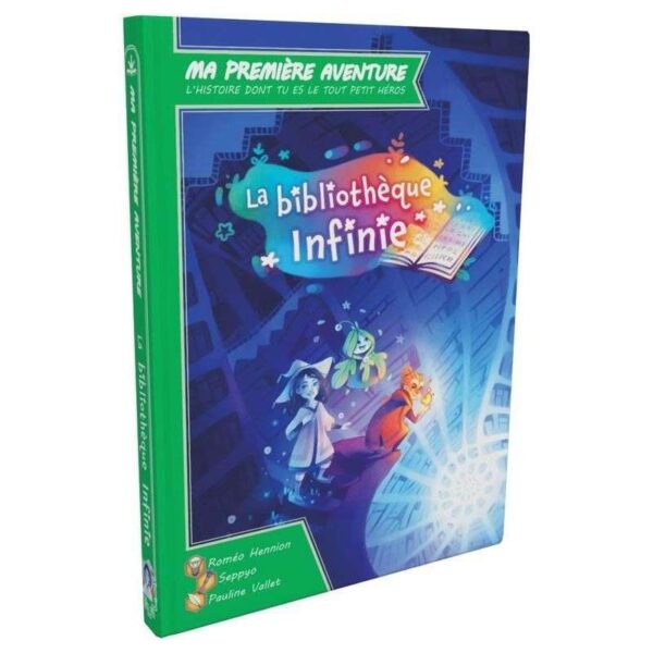 Nouveau livre-jeu dans la collection ma première aventure: la blibliothèque infinie.