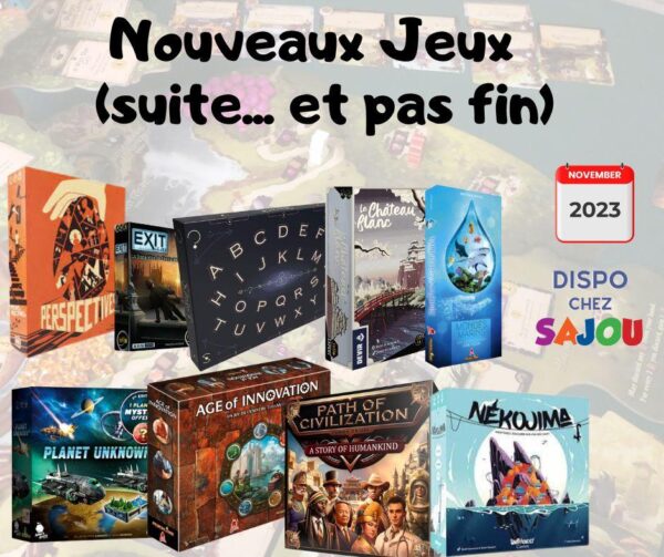 nouveaux jeux de société novembre 2023