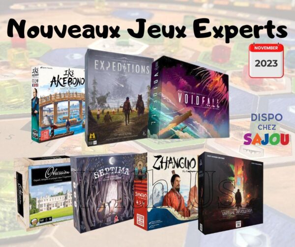 nouveaux jeu experts novembre 2023