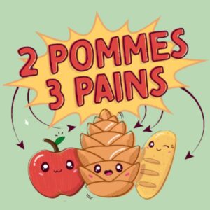 illustration du jeu 2 pommes 3 pains 