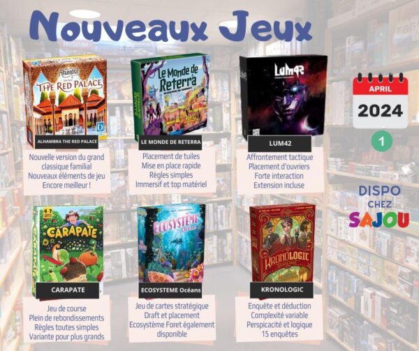 nouveaux jeux de société avril 2024 première partie