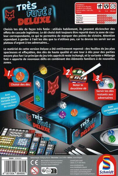 dos de la boite du jeu tres fute edition deluxe